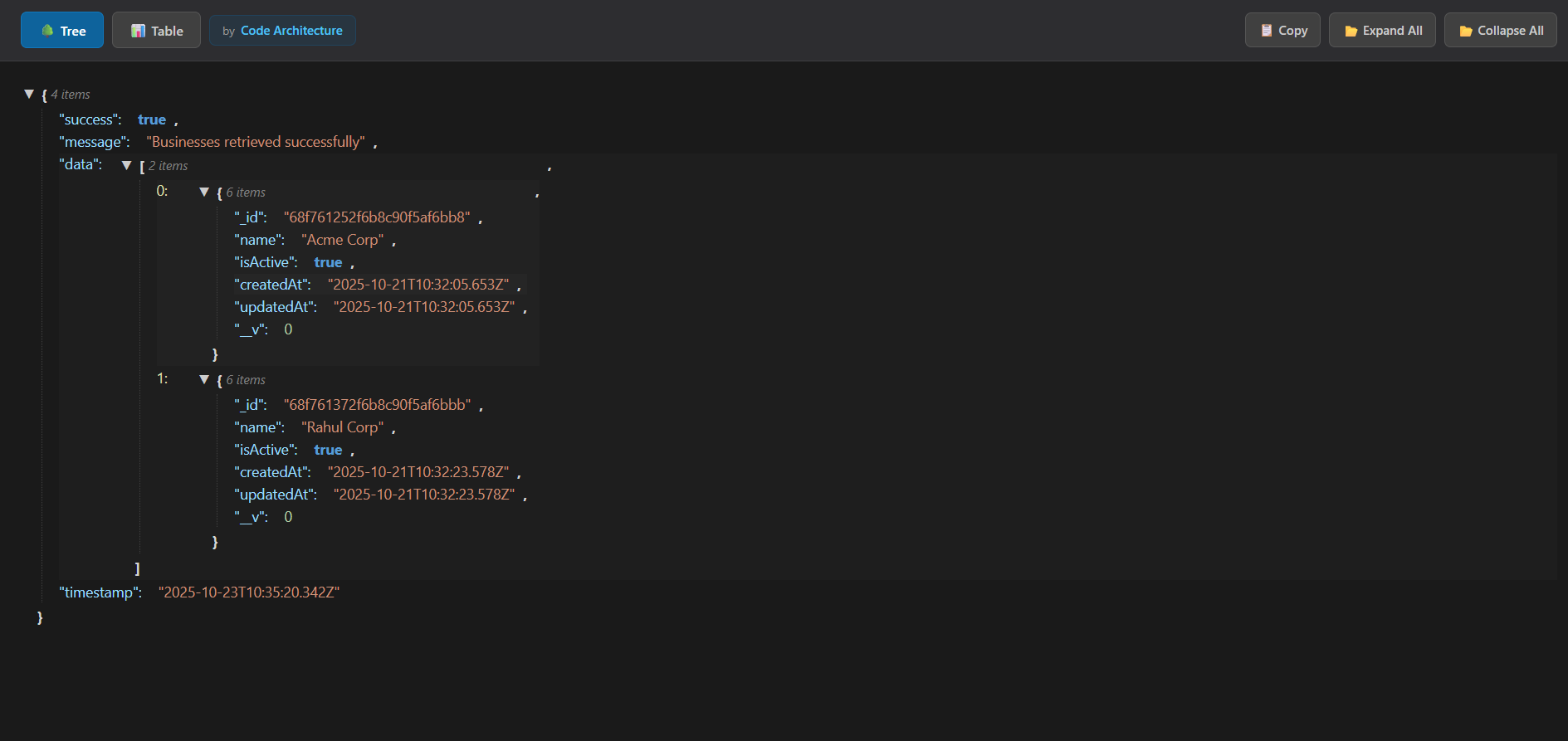 JSON Formatter Tree View